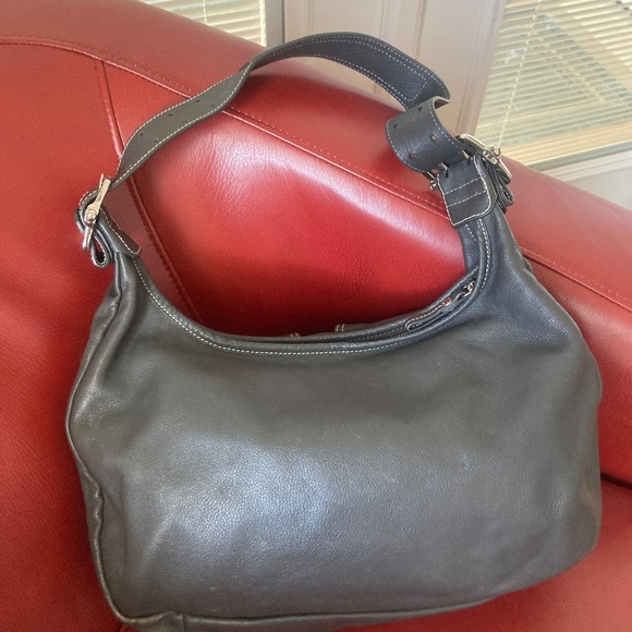 Longchamp Leather Buckle Pocket Hobo - Picture 8 of 15